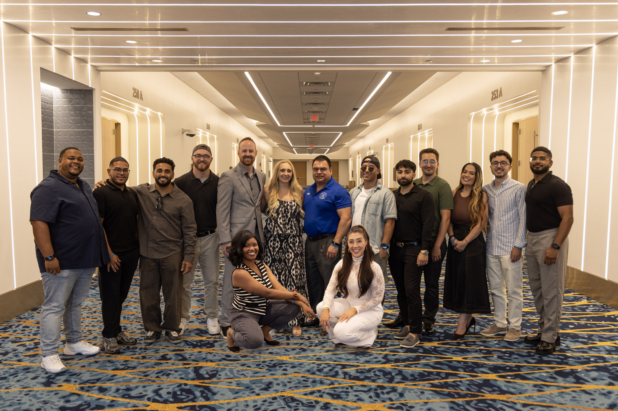Highline Agencies team together at an event